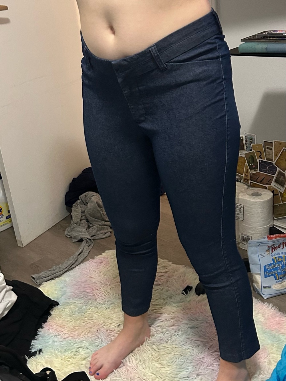 Dark Blue Women’s High-Rise Skinny Jeans
